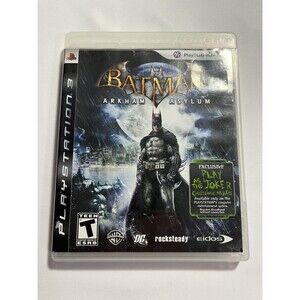 Batman Arkham Asylum 1st Release(Sony PlayStation 3, 2009) PS3 Complete